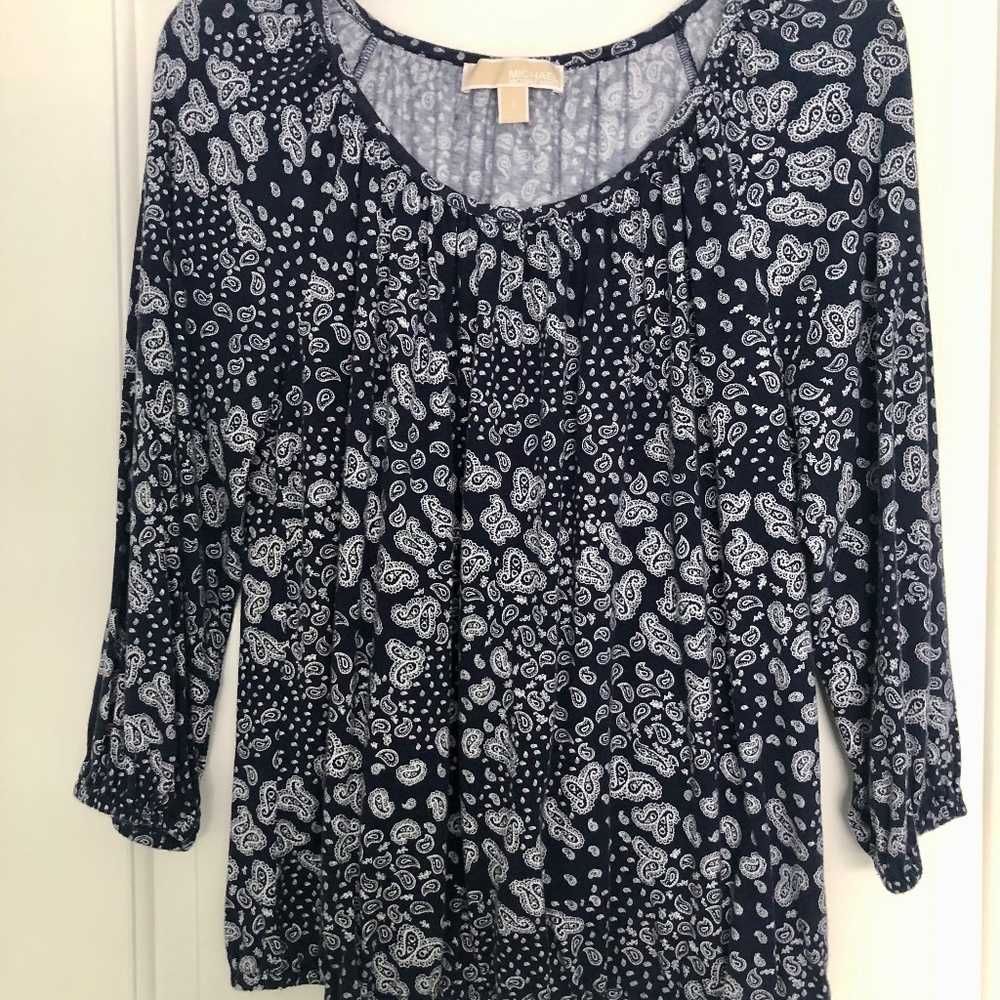 3/4 Sleeve Peasant Blouse by Michael Kors